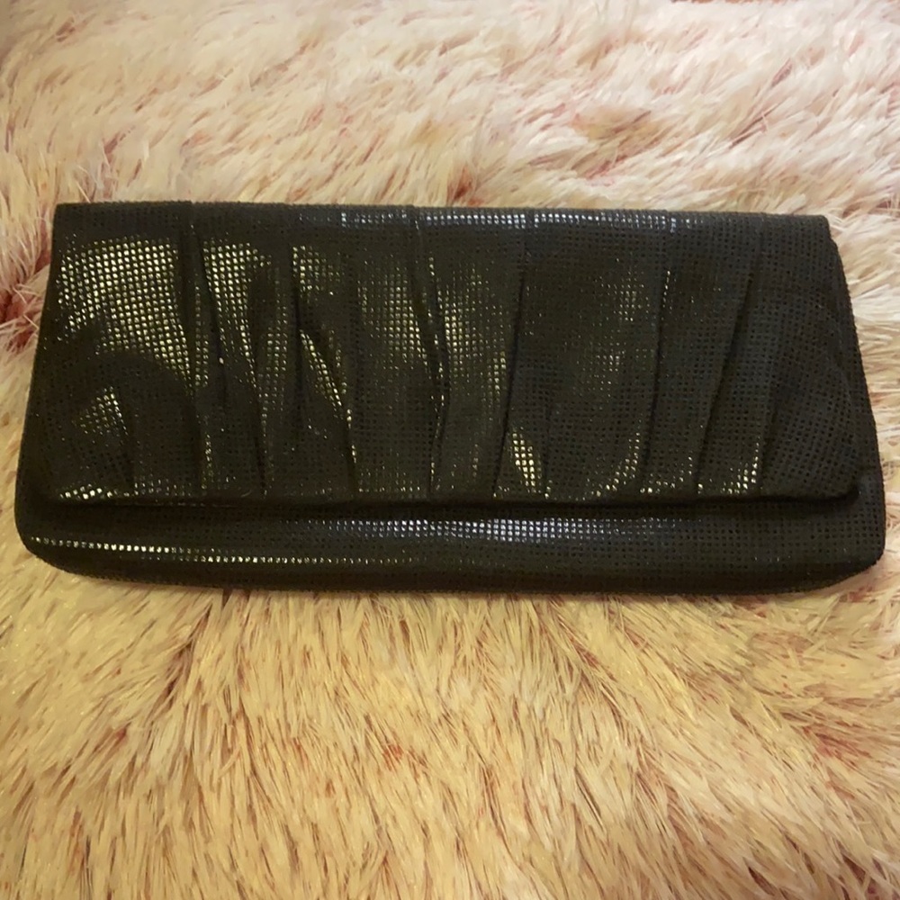 Glittery Black Clutch AND Shoulder Bag!